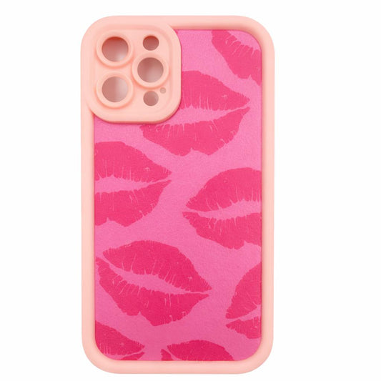 Coque iPhone kiss pink